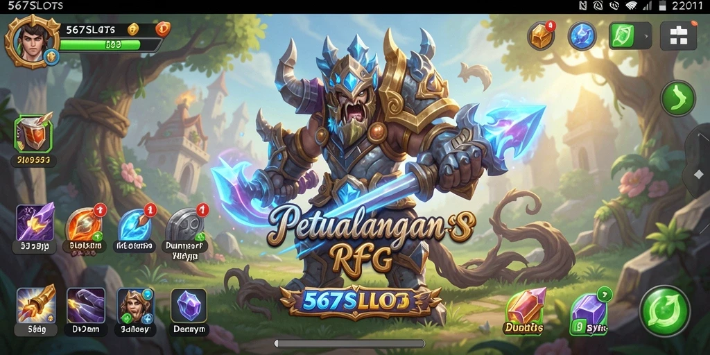 Tampilan gameplay menakjubkan dalam 567SLOTS yang memikat pemain.