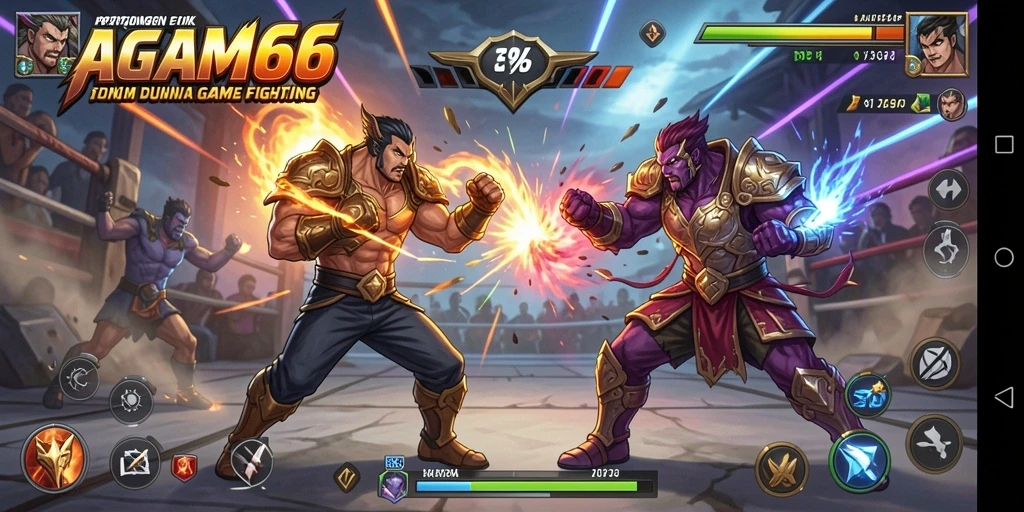 Tampilan seru dari pertarungan intens dalam AGAM66.