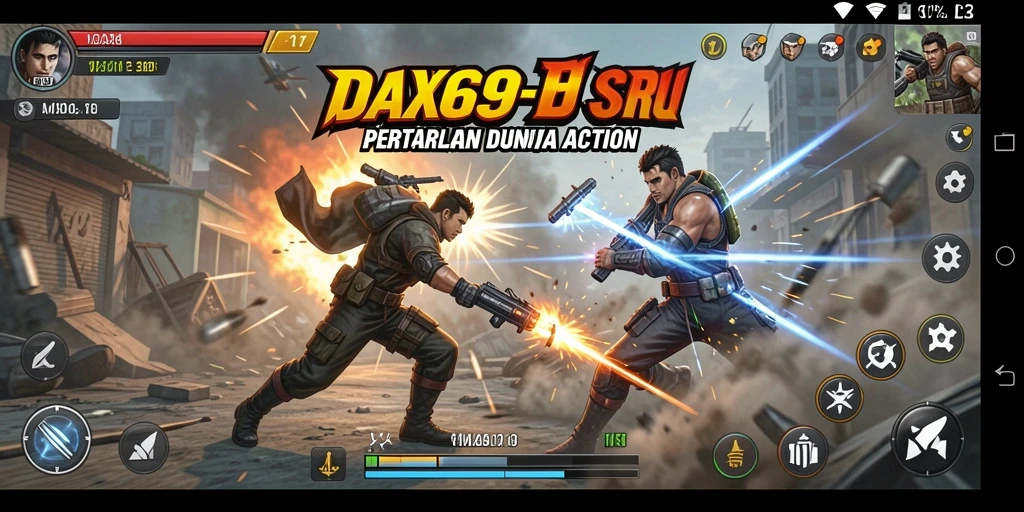 Screenshot DAX69 menampilkan aksi pertarungan yang intens dan grafis mengesankan.