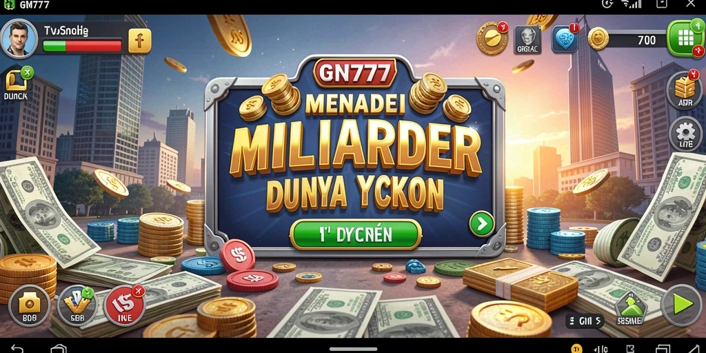 Screenshot gameplay GN777 yang menunjukkan pembangunan bisnis Tycoon.