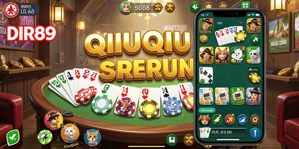 Tampilan gameplay QiuQiu yang menegangkan.