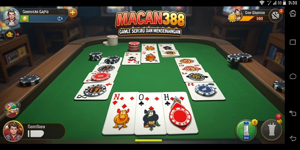 Screenshot gameplay Gaple di MACAN388 yang menarik.