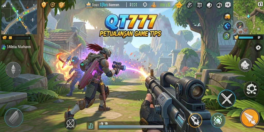 Tangkapan layar dari gameplay QT777 yang menegangkan dalam TPS.
