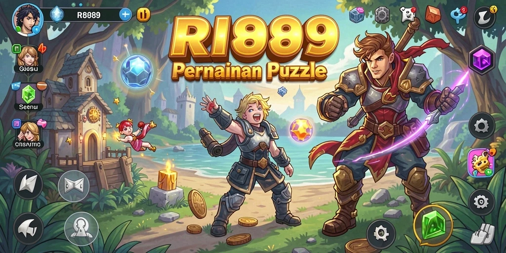 Tampilan gameplay RI889 yang mendebarkan dan penuh warna.