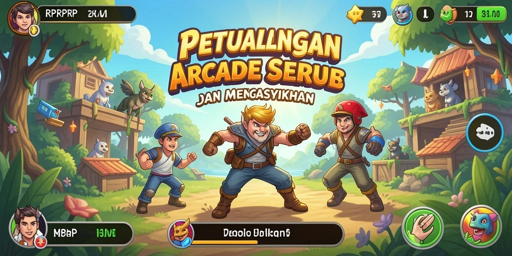 Tampilan screenshot RPRPRP yang menunjukkan gameplay penuh aksi.