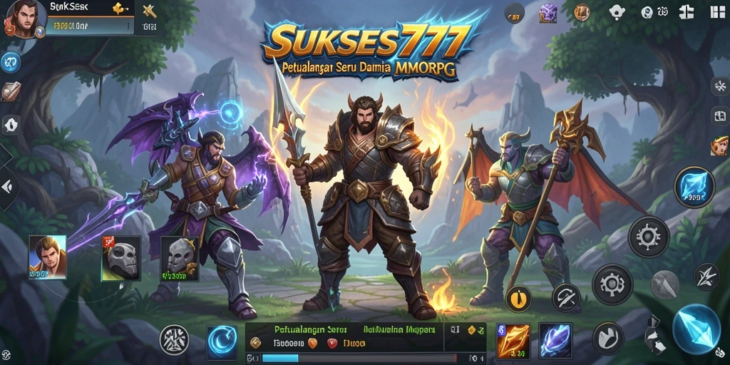 Screenshot gameplay SUKSES777 menampilkan aksi seru dan petualangan MMORPG.