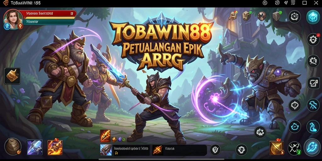 Screenshot gameplay TOBAWIN88 yang menunjukkan aksi pertarungan seru.