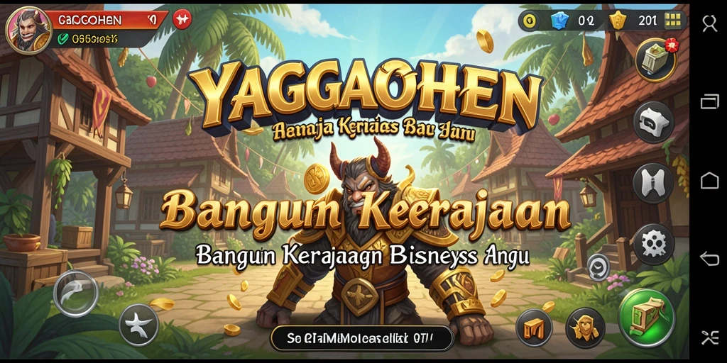 Tampilan menarik dari gameplay YAGAOHEN dengan berbagai aspek Tycoon.